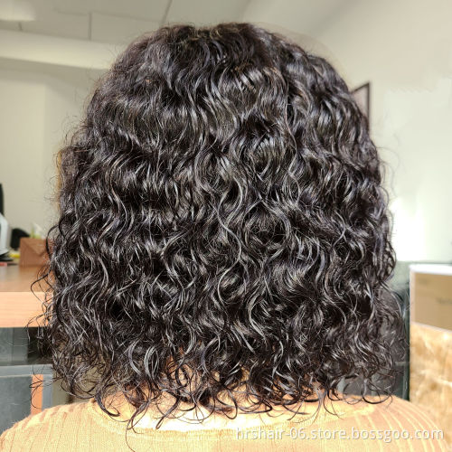 180 Density 4*4 Lace Human Hair Wigs for Black Women Wholesale Brazilian Virgin Hair 4*4 Lace Front Wig with Baby Hair